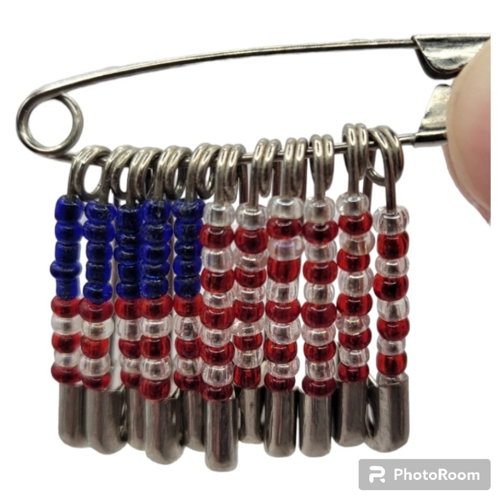 Handmade American Flag Pin